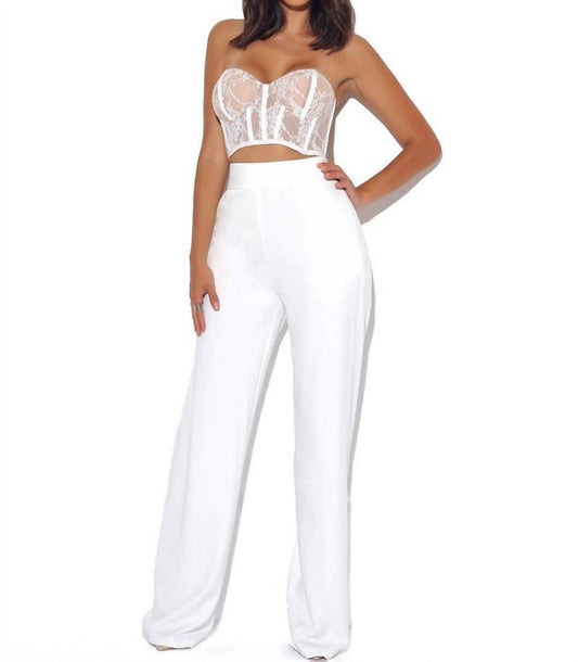 Miss Circle - Never Enough Stretch Crepe Wide Leg Trousers