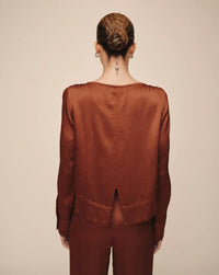 Bella Dahl - Long Sleeve Split Back Pullover Top