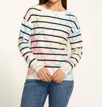 Fdj - Boatneck Printed Sweater