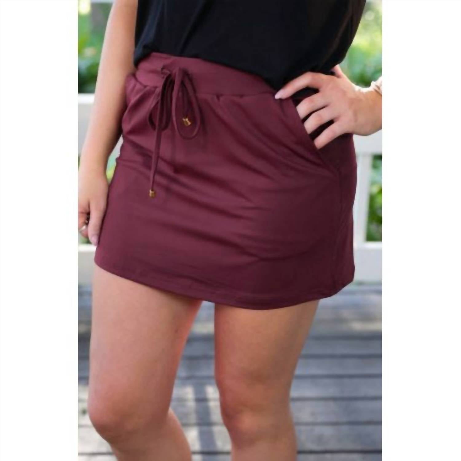 Jess Lea - Solid Drawstring Skort