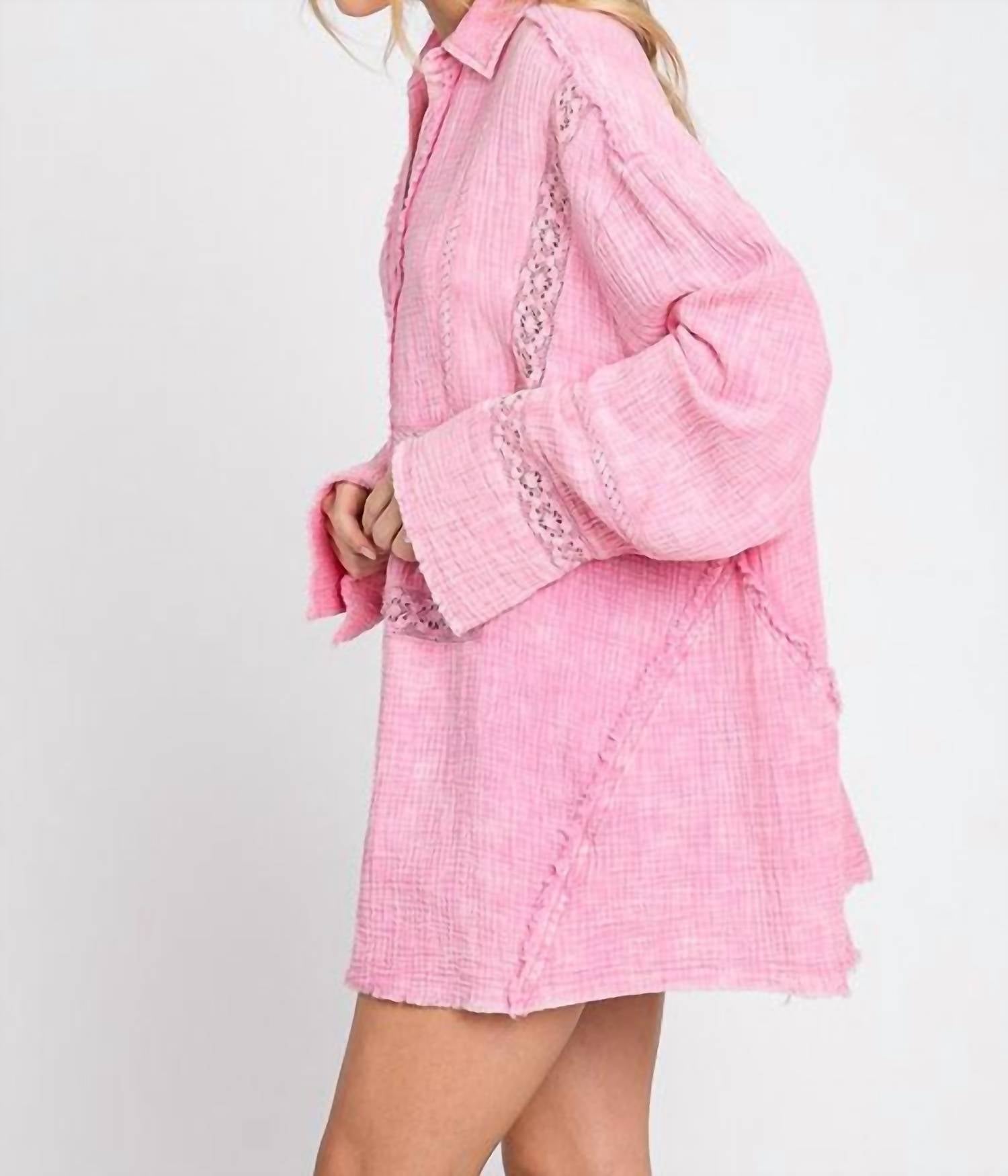 Sewn And Seen - Farrah Trim Detail Button Down Shirt