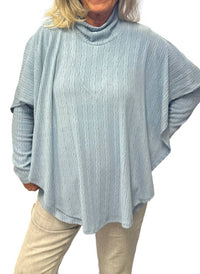 Pure Essence - Mock Neck Shawl Set