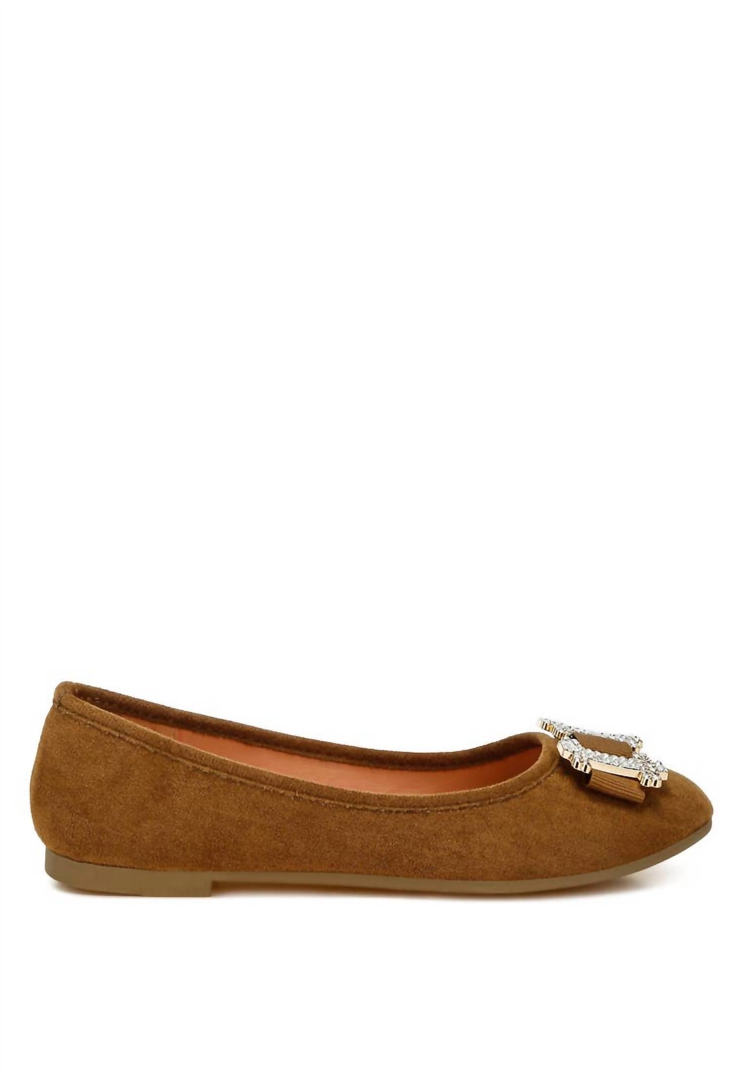 Rag Company - Women's Prajik Rhinestone Buckle Sparkle Ballerinas