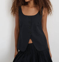 Alex Mill - Soho Scoop Linen Cotton Vest
