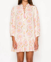 Meet Me In Santorini - Swirl Short Dress
