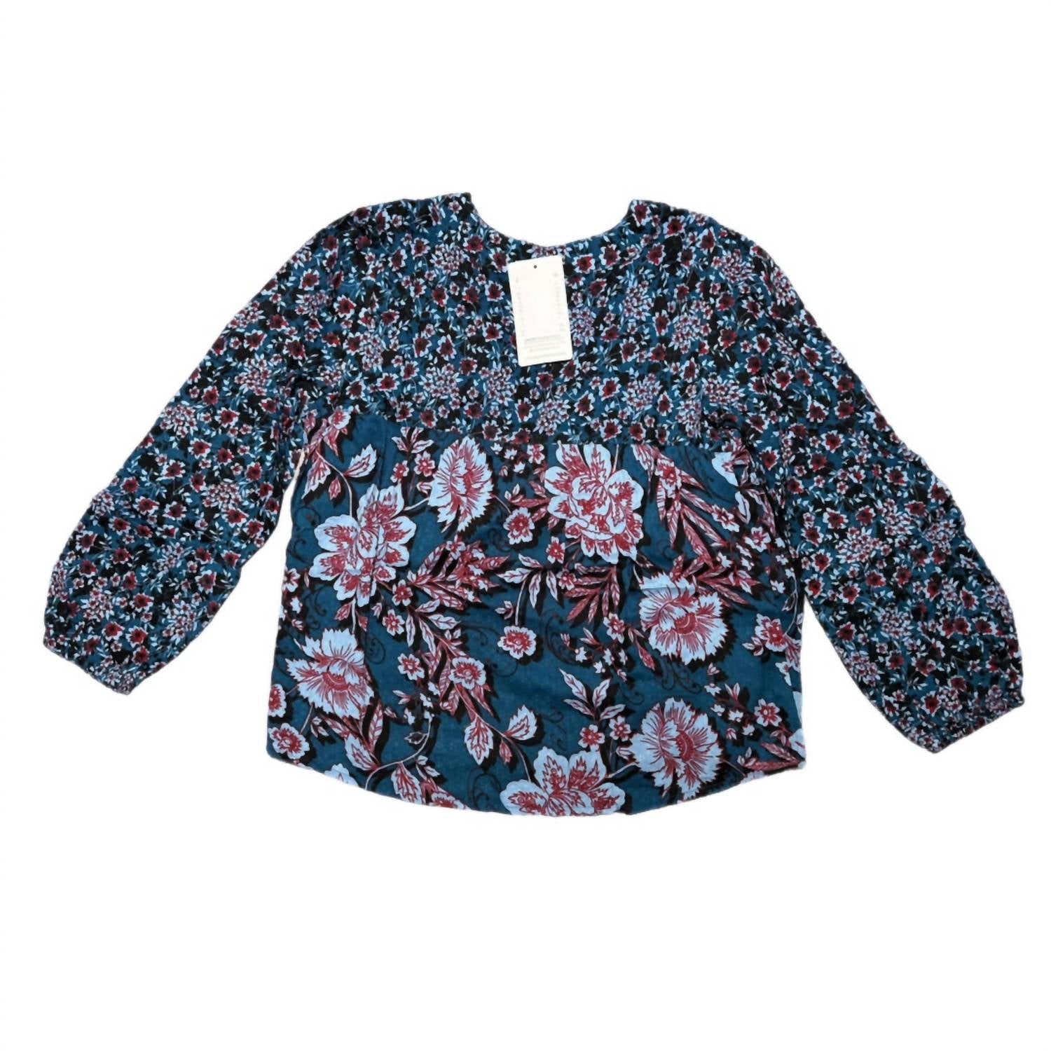 Band Of The Free - Josie Floral Print V-neck Blouse