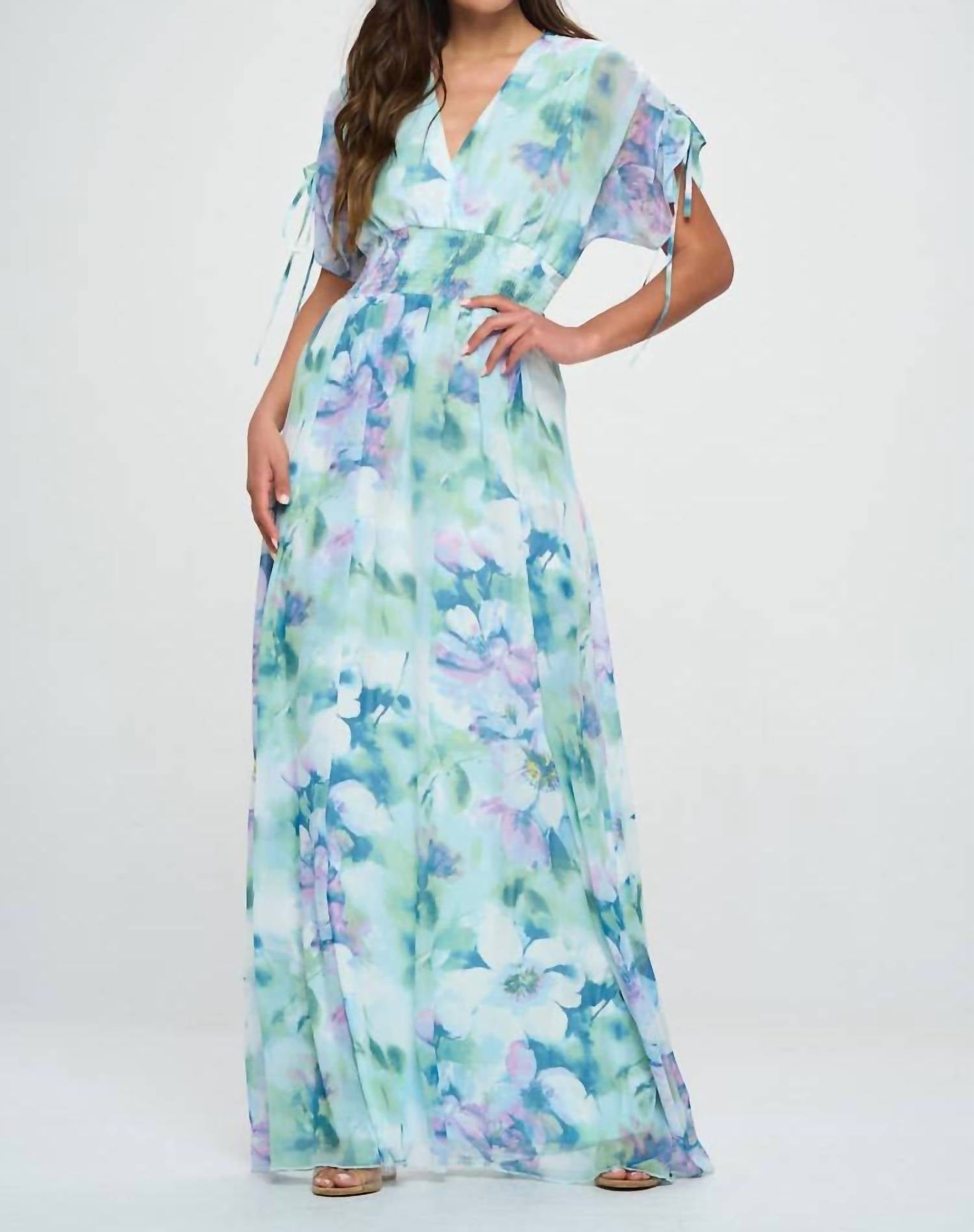 Ricarica - Floral Chiffon Dress