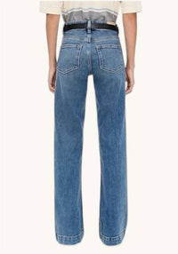 Paige - Leenah High Rise Wide Leg Denim Jeans