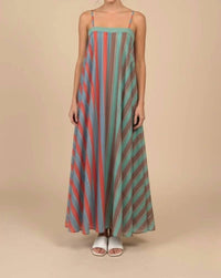 J.Nna - Serena Striped Maxi Summer Dress