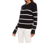 Karen Kane - Stripe Crew Neck Sweater