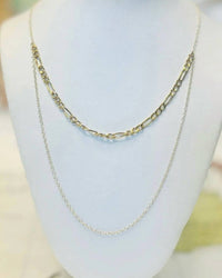 Able - Women's Figaro Chain Layered Necklace