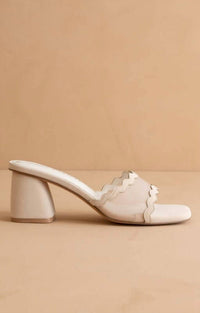 Oasis Society - Women's Trina Scalloped Mesh Sandals