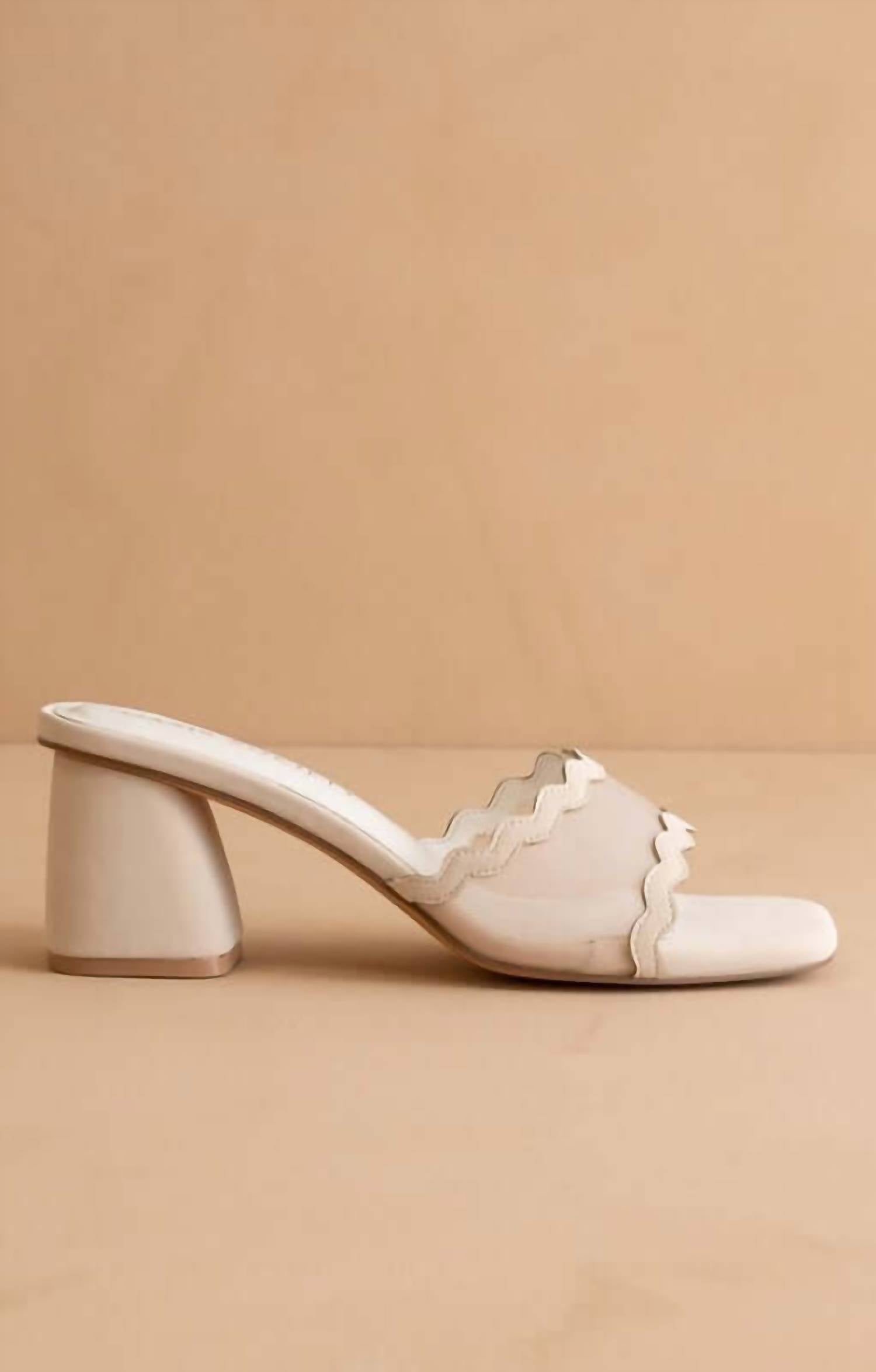 Oasis Society - Women's Trina Scalloped Mesh Sandals