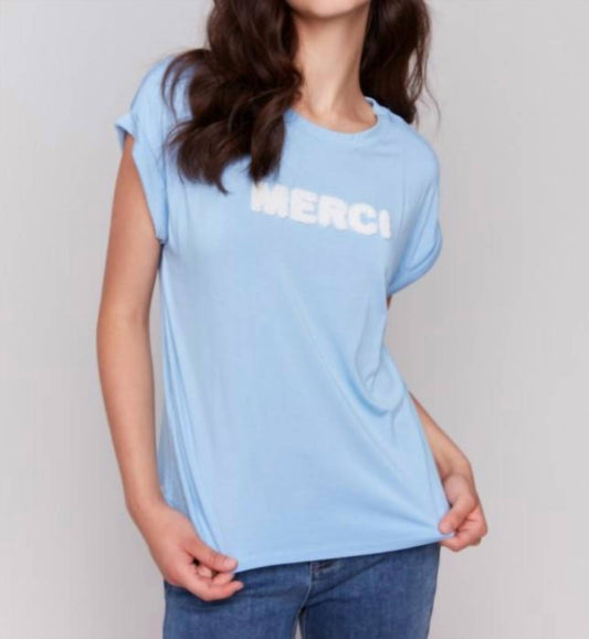 Charlie B - Merci Crewneck Top