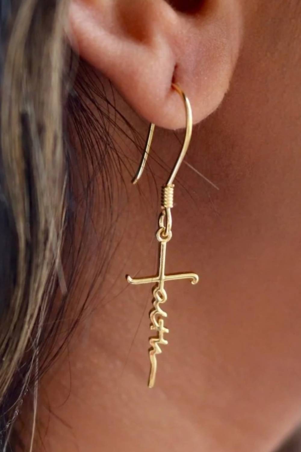 Allyanna Gifts - Women's Faith Dangle Earrings