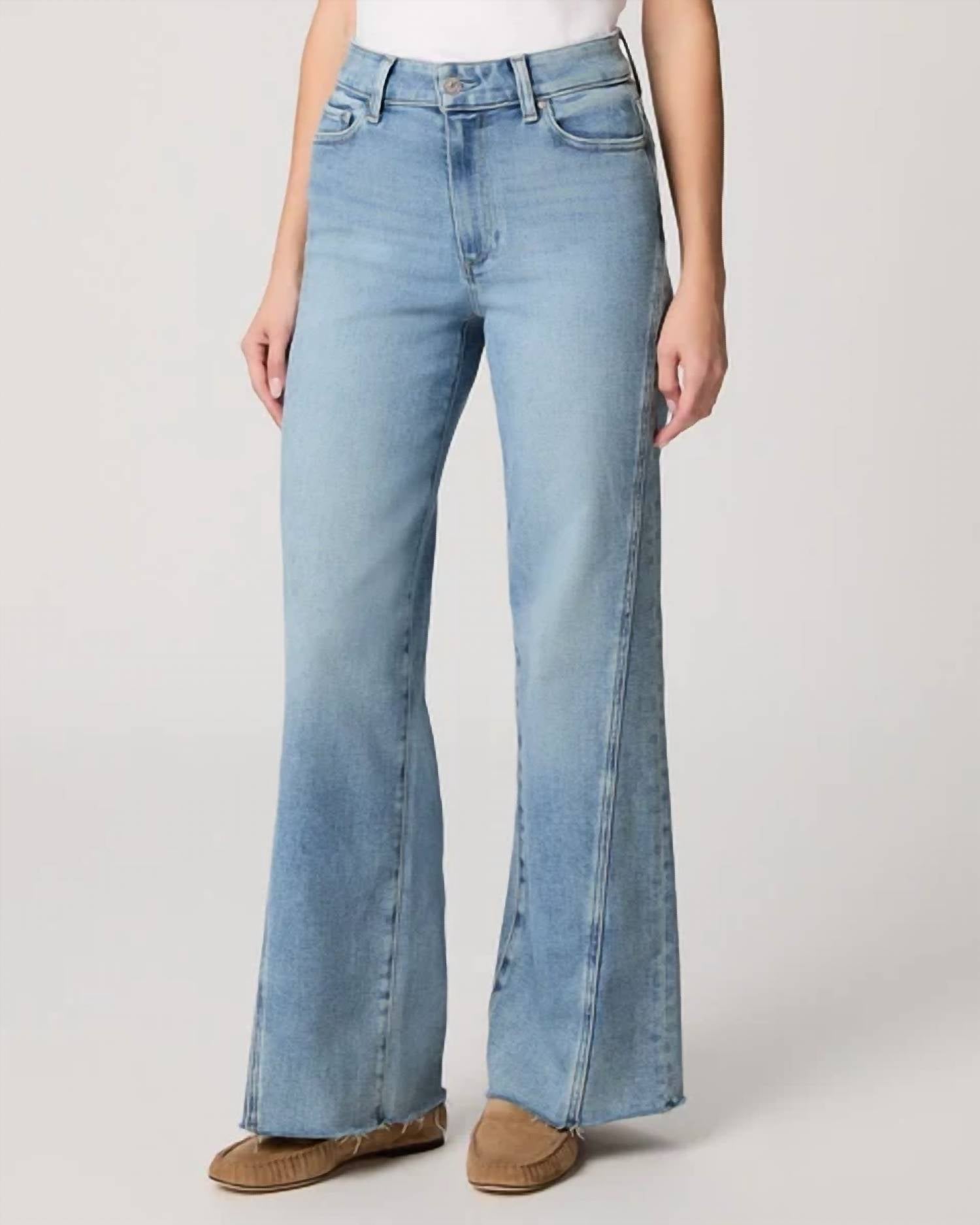 Paige - High-waisted Wide Leg Jean