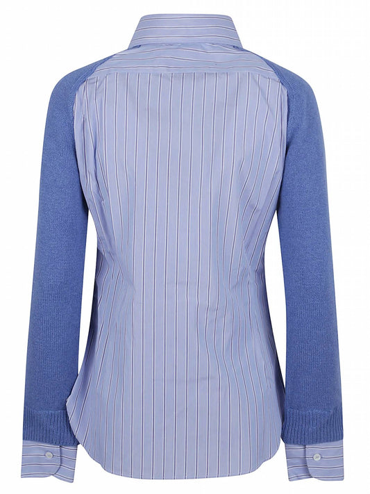 Stella Mccartney - Women's Cashmere Knit And Shirting Jumper
