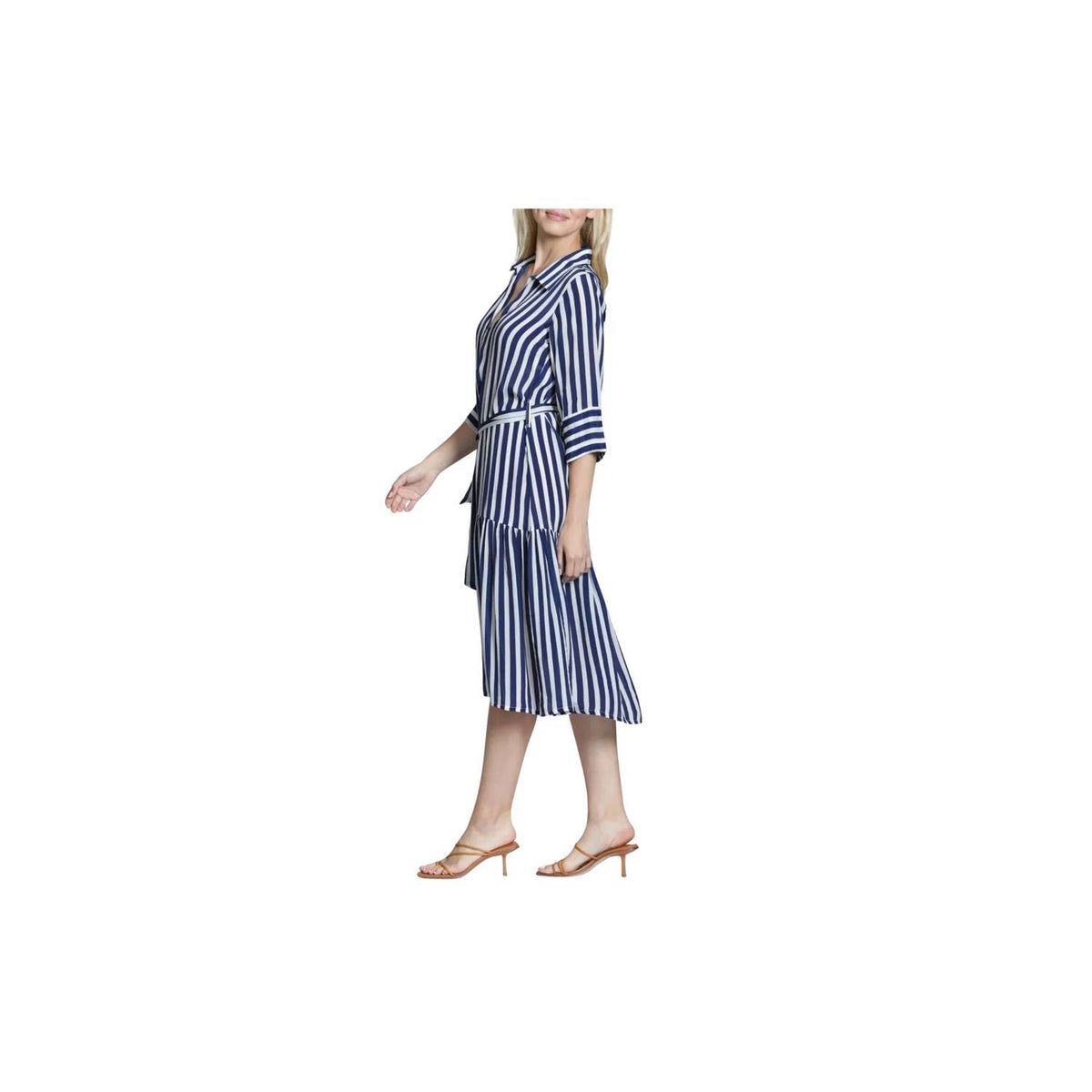Apny - Women's Half Placket Dress
