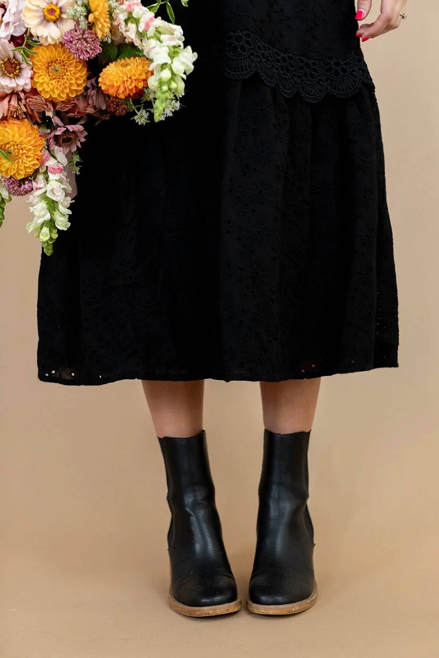 Polagram - Dani Eyelet Midi Dress