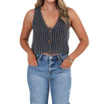 Ee:Some - Quiet Quote Sweater Vest