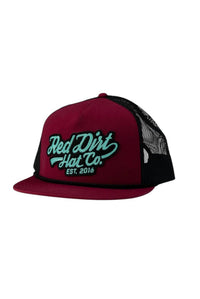 Red Dirt Hat Company Men's Off The Vine Cap in burgundy black - men's hat