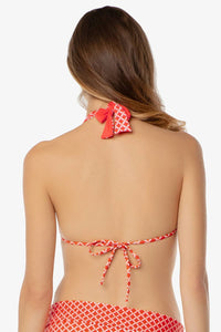 Helen Jon - Two-tone Tie Halter Bra Top