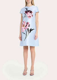 Teri Jon - Floral-Print Faille Dress