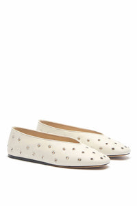 Le Monde Béryl - Women's Regency Eyelet Studded Leather Slipper