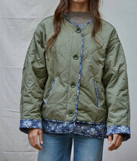 By Together - Quilted Padded Bomber Jacket