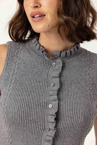 sundays Ozzie Tank Top in fog - women's tank top - alternate view
