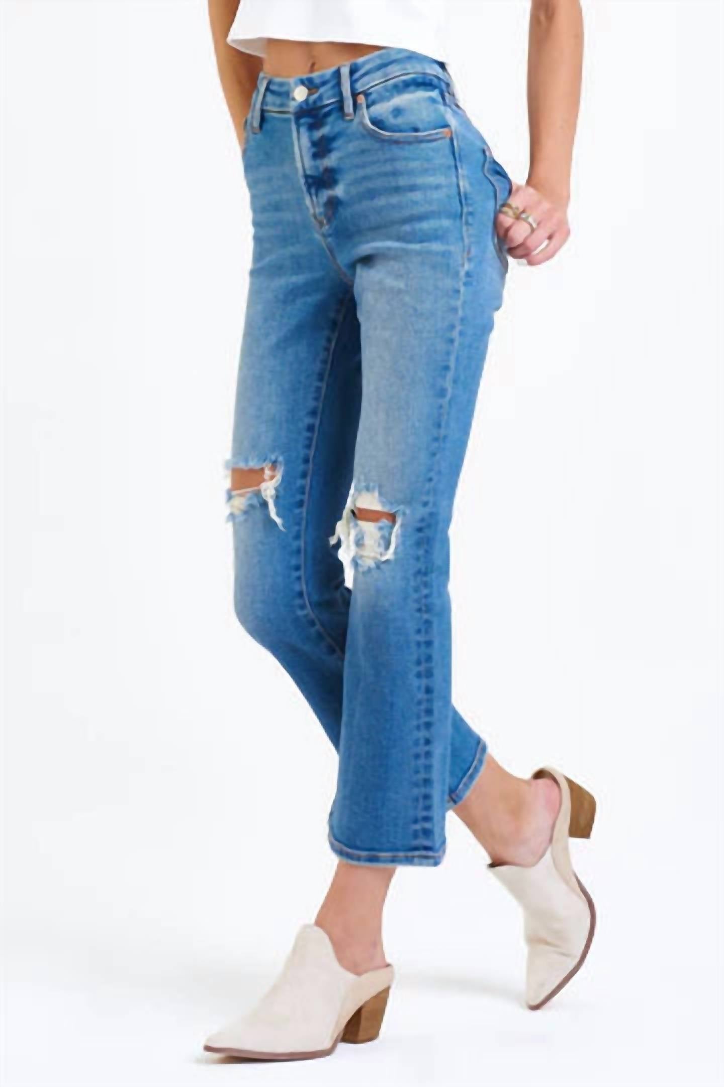 Dear John Denim - Jenna High Rise Cropped Flare Jeans