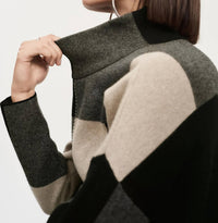 Joseph Ribkoff - Color Block Jacquard Pullover