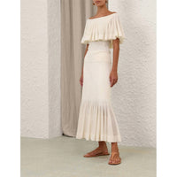 Zimmermann - Illuminate Pleated Frill Skirt