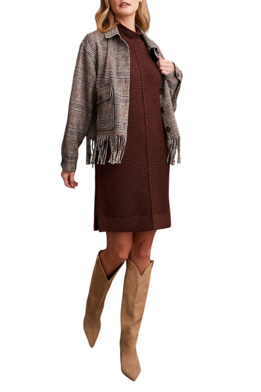 Tribal - Sleeveless Sweater Dress