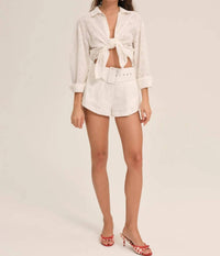 Lil Lemons By For Love And Lemons - Eyelet Mini Short