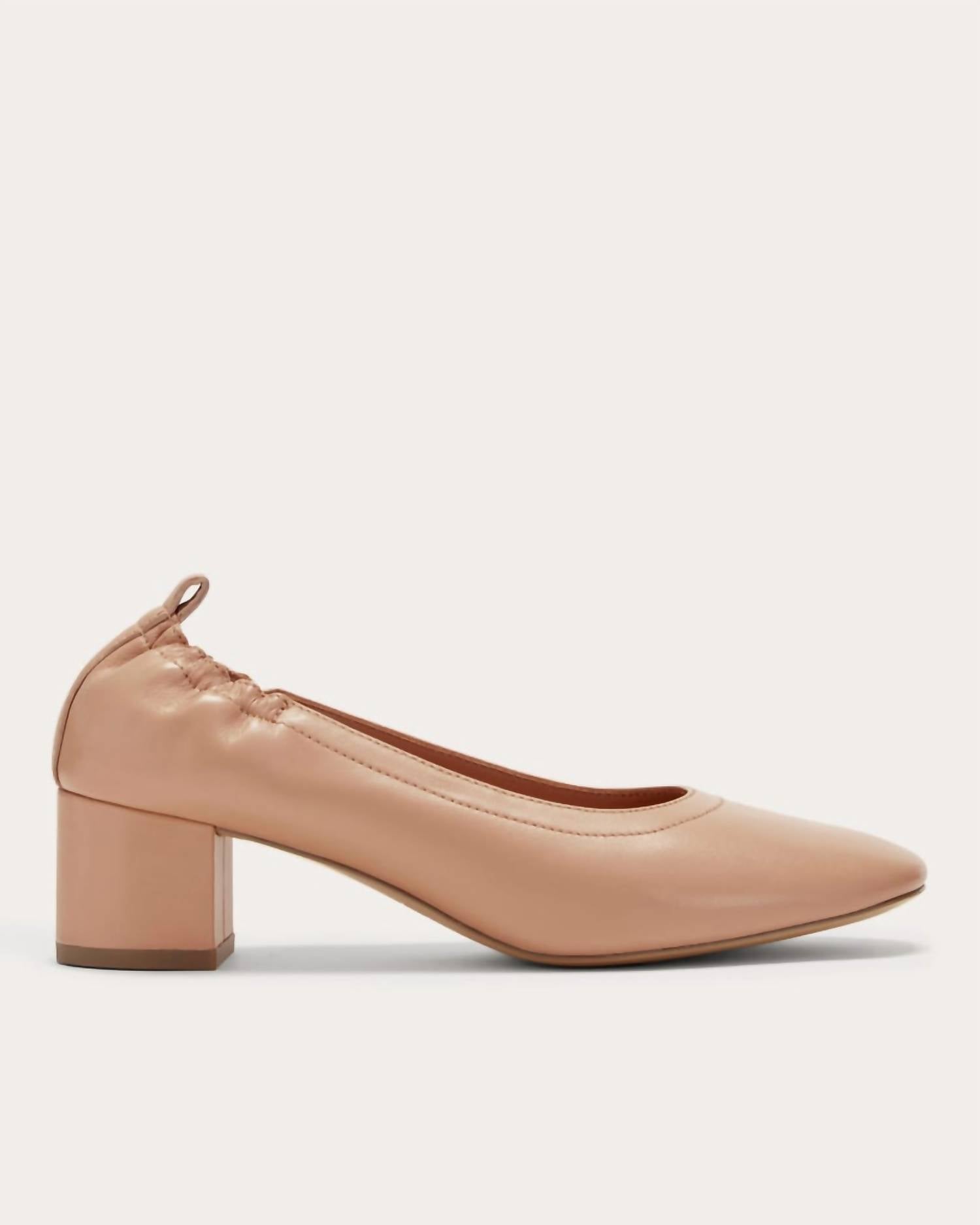 Everlane Women's The Day Heel in blush tan - women's heels