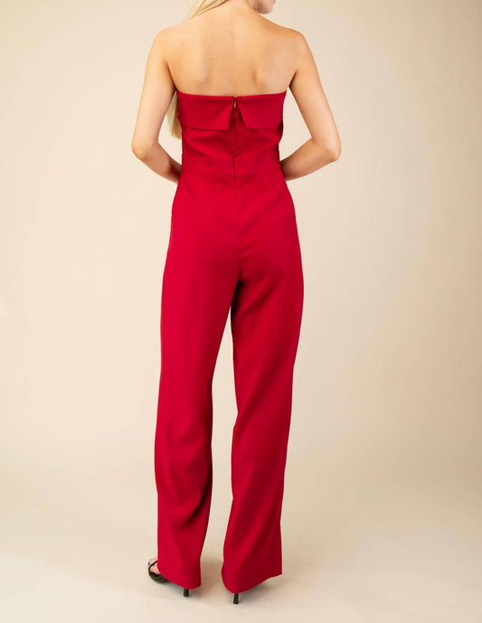 Glam - Zippered Wide Leg Jumpsuit