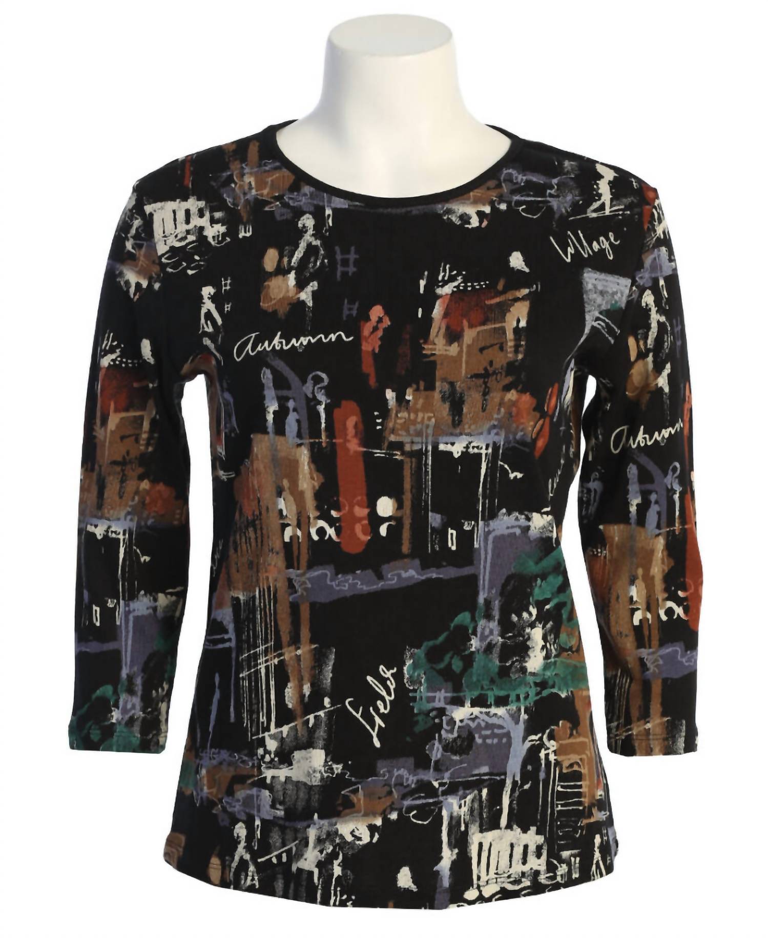 Jess & Jane - Women's Paseo Printed Cotton Top