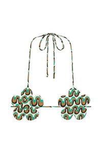 Montce - Binded Flower Bikini Top