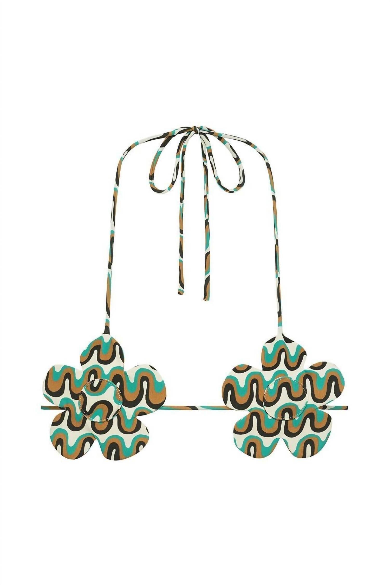 Montce - Binded Flower Bikini Top