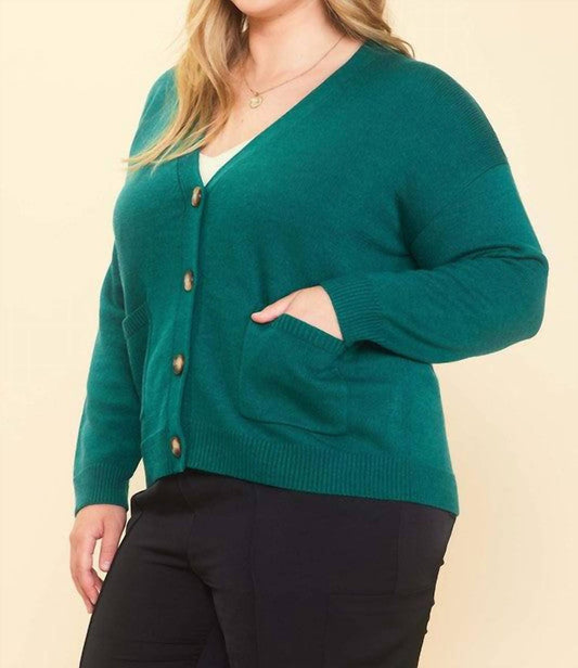 Skies Are Blue - Capture My Attention Curvy Cardigan Sweater