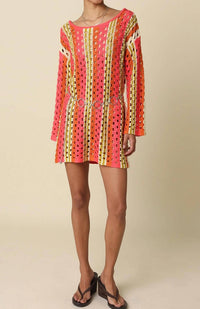Olivaceous - Phoenix Long Sleeve Crochet Cover Up