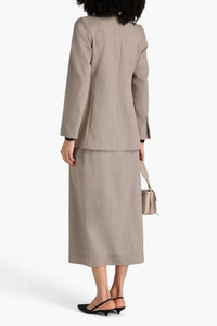 A.Emery Rosalind Wool Twill Blazer in almond - women's jacket - alternate view