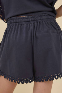 Raisonnel - Poppy Eyelet Drawstring Shorts