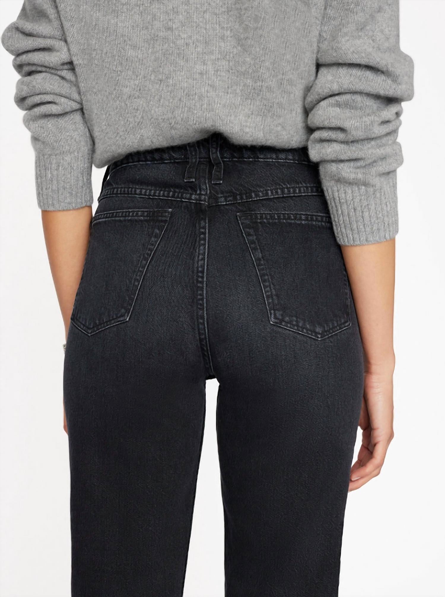 FRAME Le High N Tight Straight Jeans in inkwell - women's jeans - view 5