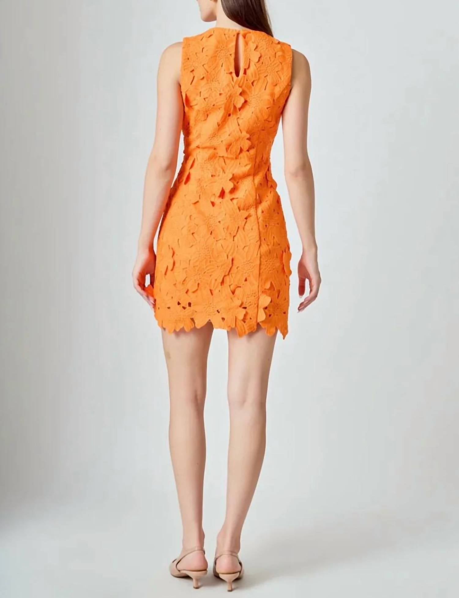 Endless Rose - Floral Embroidered Mini Dress