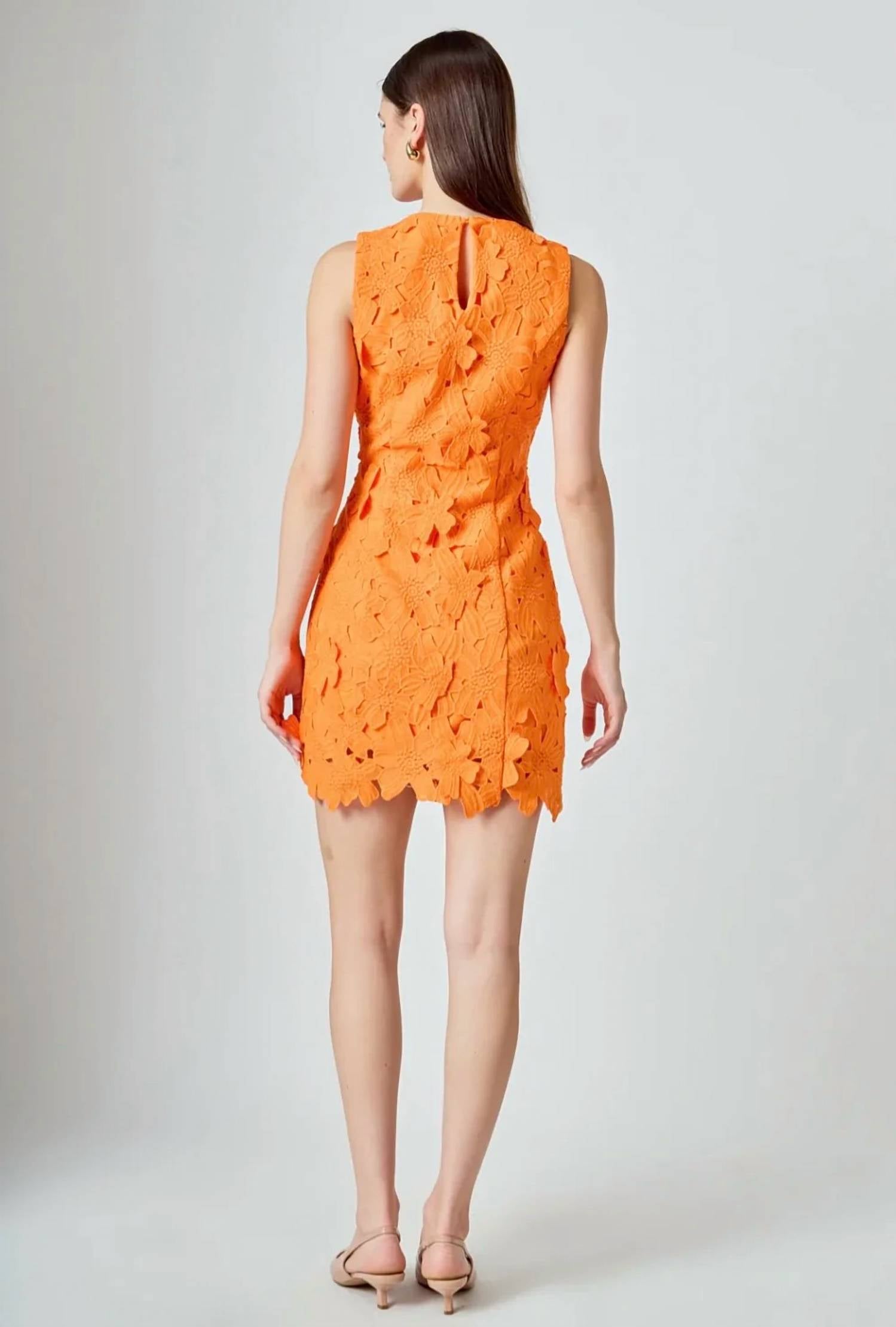 Endless Rose - Floral Embroidered Mini Dress