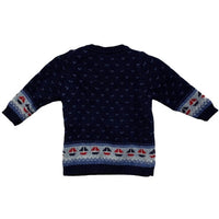 Jojo Maman Bebe - Boys' Long Sleeve Wool Sailboat Sweater