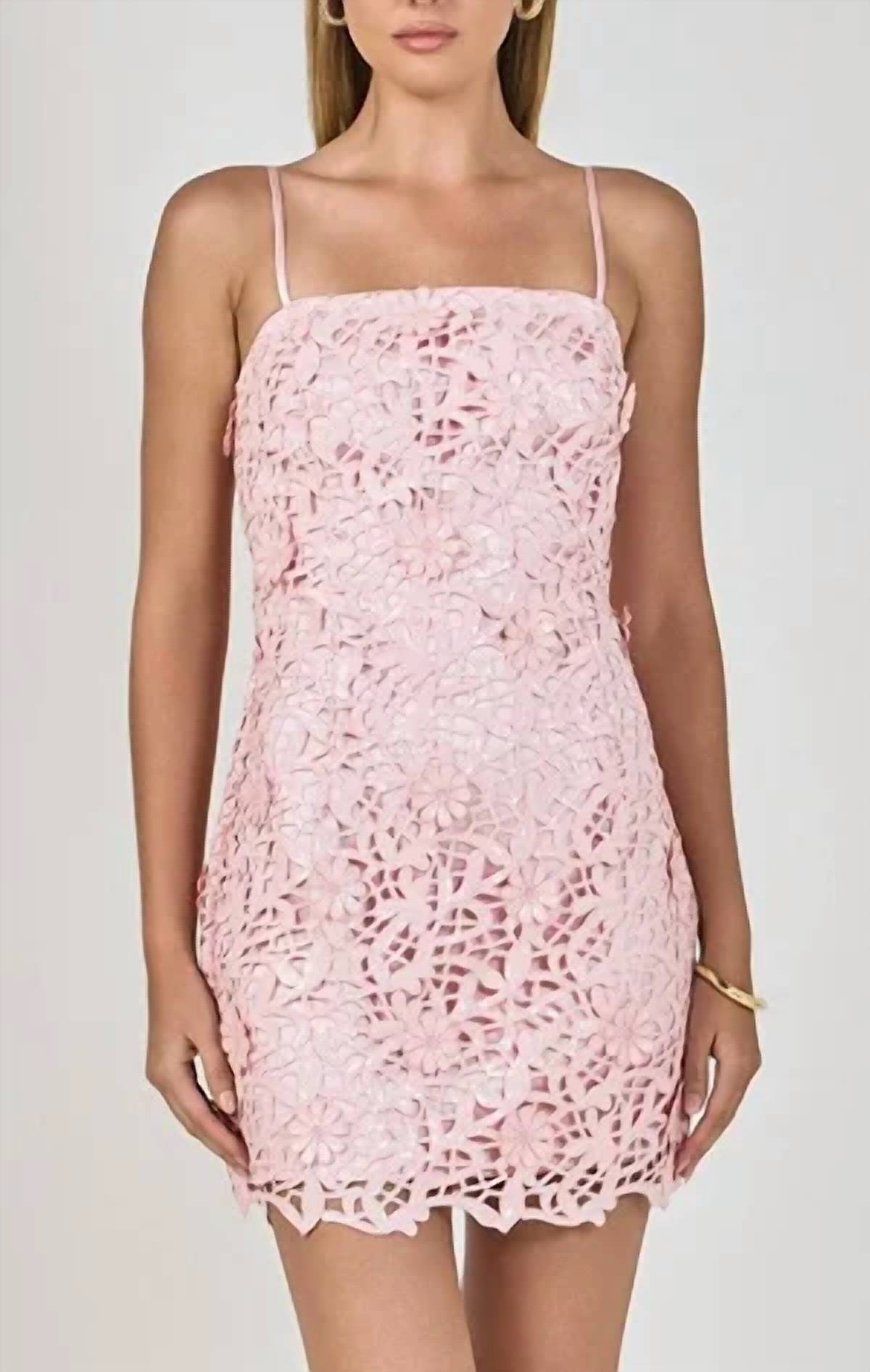 Endless Rose - Sequin Lace Mini Dress