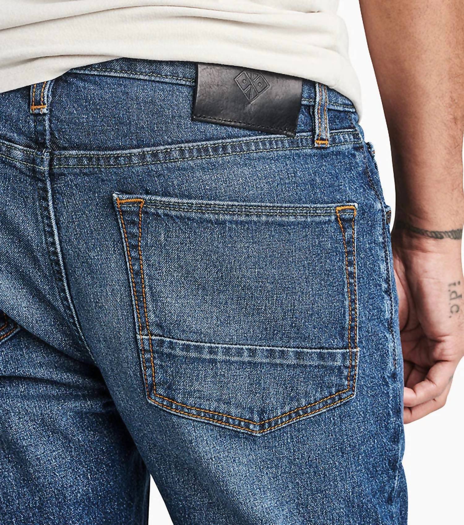 ROARK HWY 128 Straight Fit Denim Jeans in blue - men's jeans - view 6